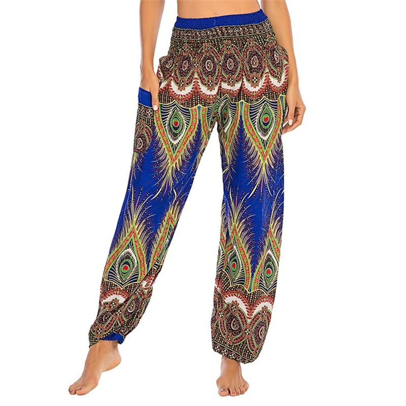 Boho Printed Harem Pants - Top Boho