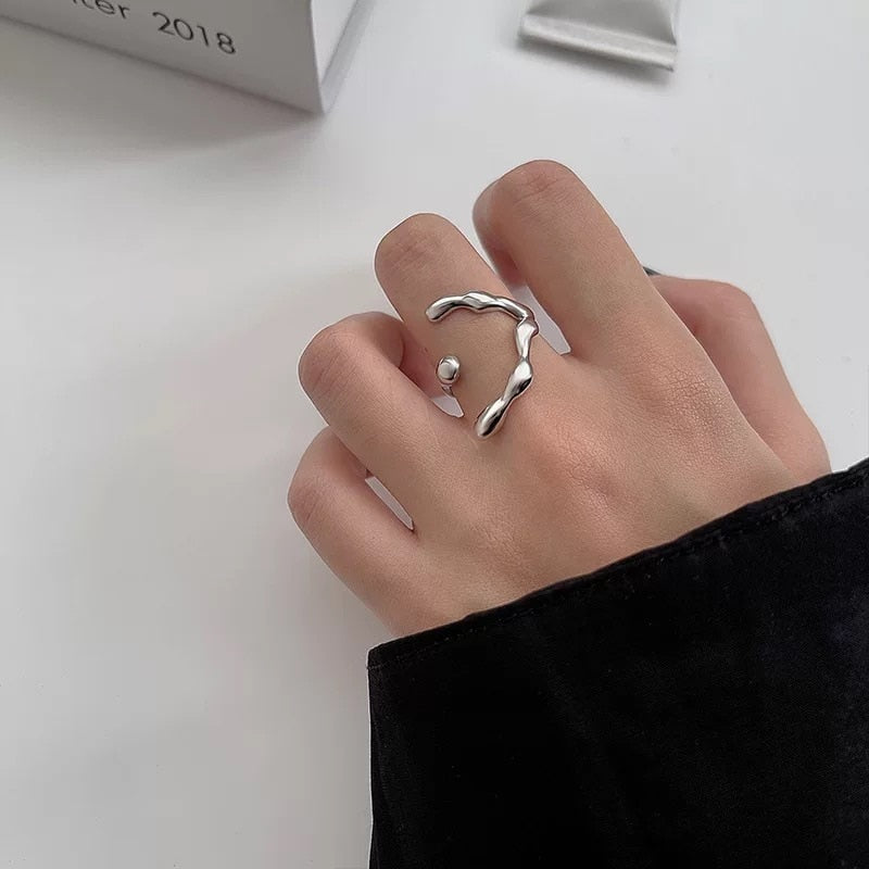 Opal Irregular Natural Stone Ring