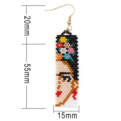 Bohemian Rice Bead Earrings - Frida - Top Boho