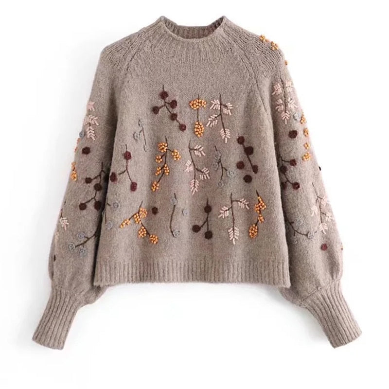 Boho Vintage Chic Knitted Sweater