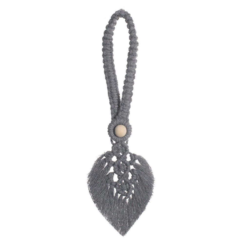 Boho Leaf Curtain Tieback - Top Boho