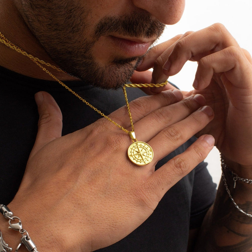 Boho Compass Pendant Necklace - Top Boho