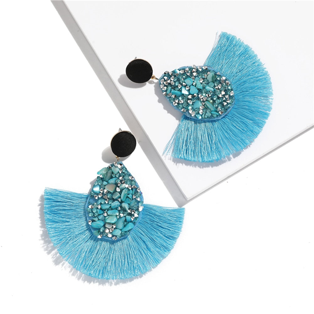 Bohemian Tassel Drop Earrings - Top Boho