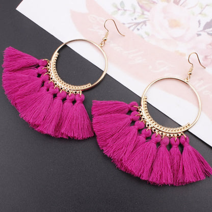 Bohemian Tassel Drop Earrings - Top Boho