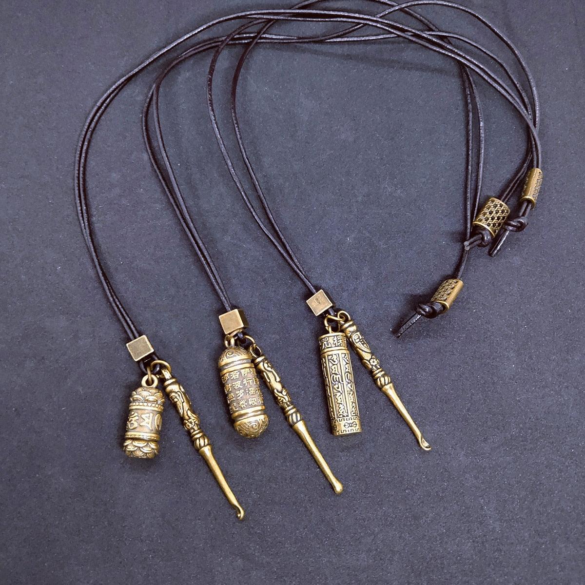 Mini Spoon with Brass Jar Pendants - Top Boho