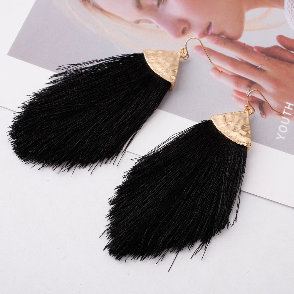 Bohemian Tassel Drop Earrings - Top Boho