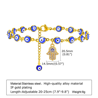 Boho Evil Eye Anklets - Top Boho
