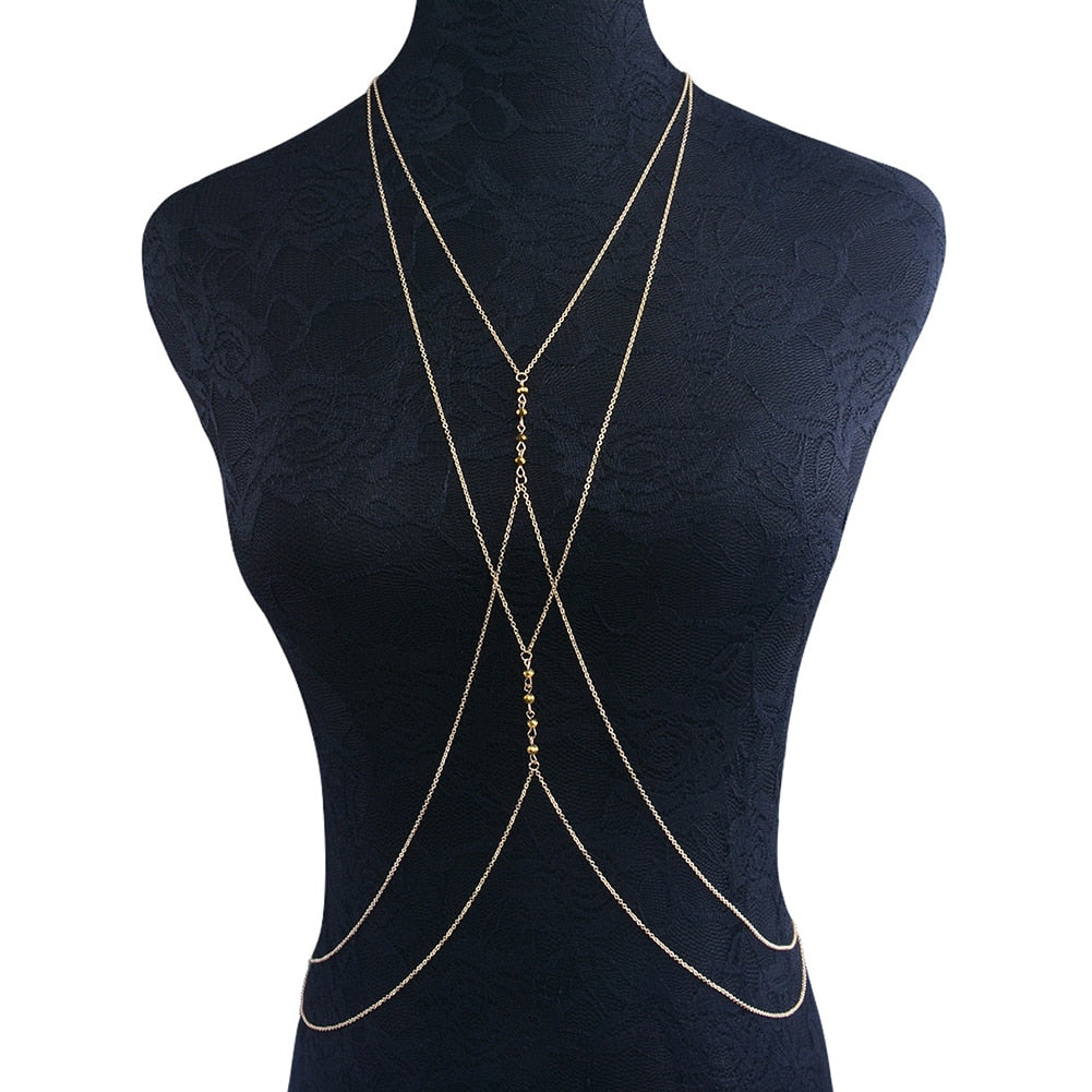 Boho Chic Harness Body Jewelry - Top Boho