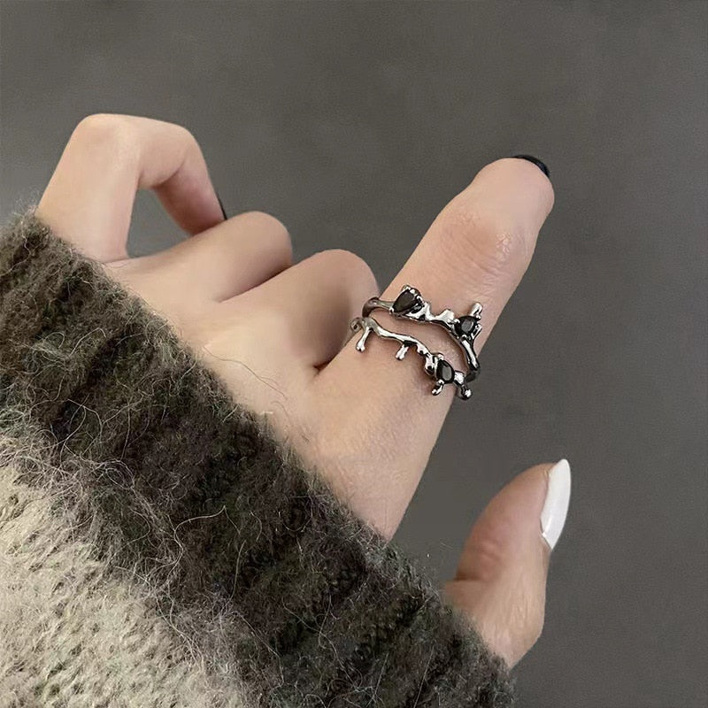 Opal Irregular Natural Stone Ring