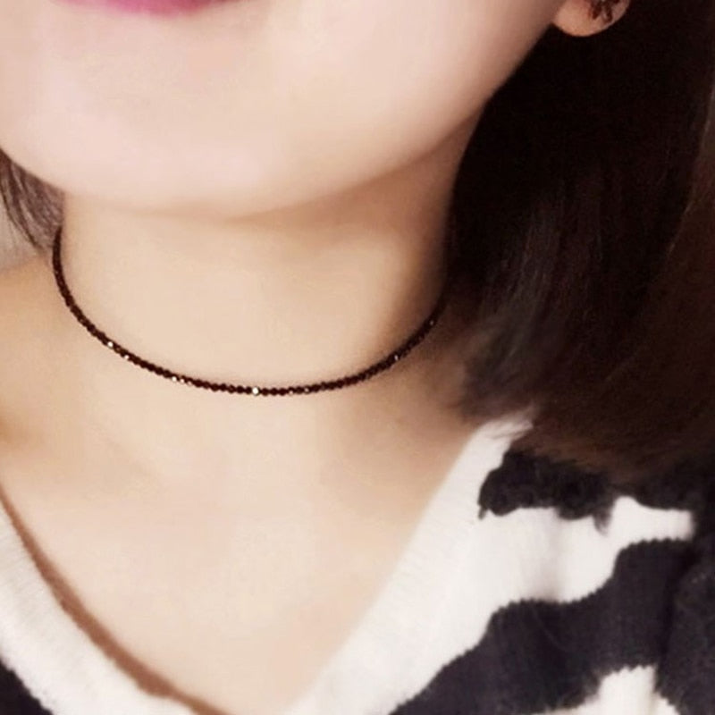 Boho Chic Black Bead Necklace - Top Boho