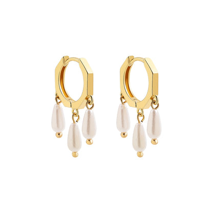 Boho Handmade Natural Stone Charm Earrings