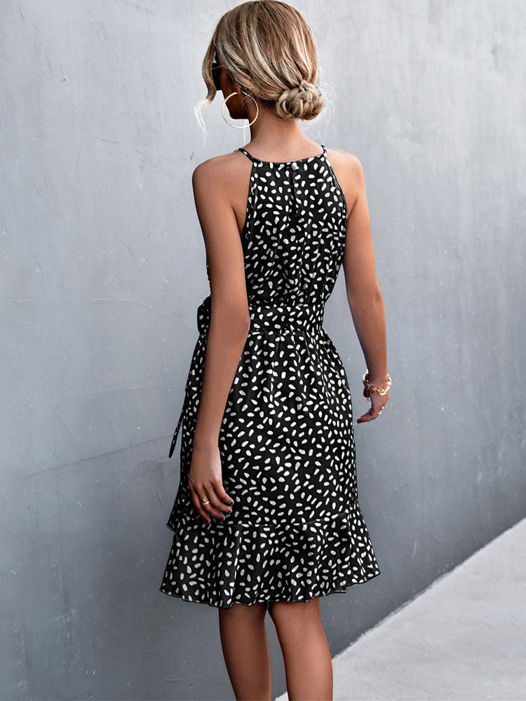Boho Chic Halter Neck Dress - Top Boho