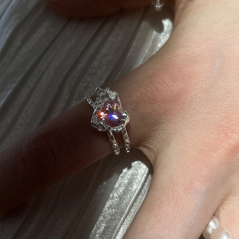 Opal Irregular Natural Stone Ring