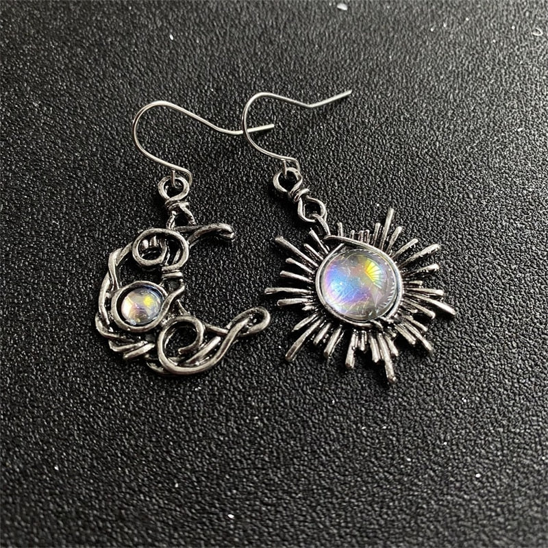 Bohemia Sun And Moon Earrings
