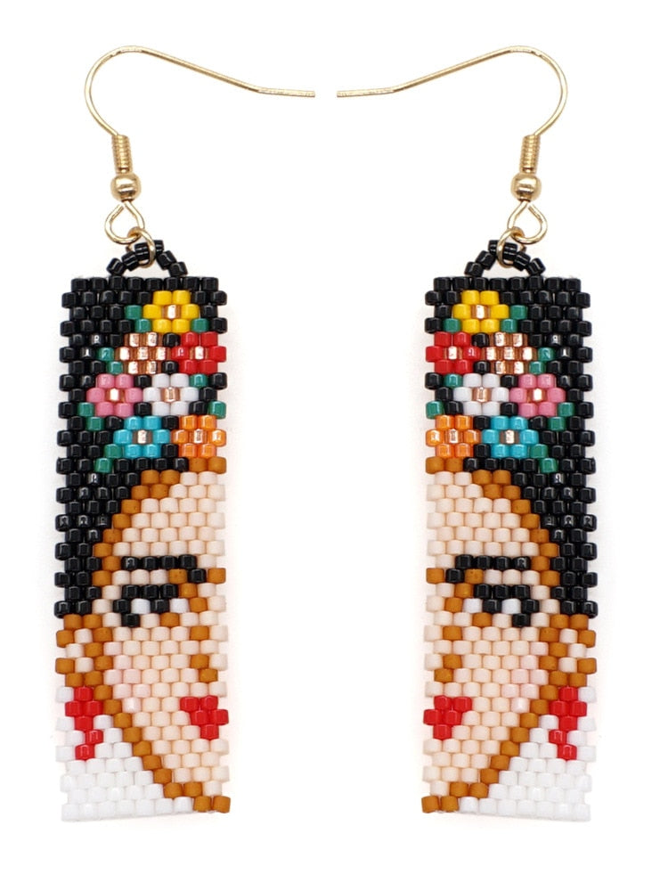 Bohemian Rice Bead Earrings - Frida - Top Boho