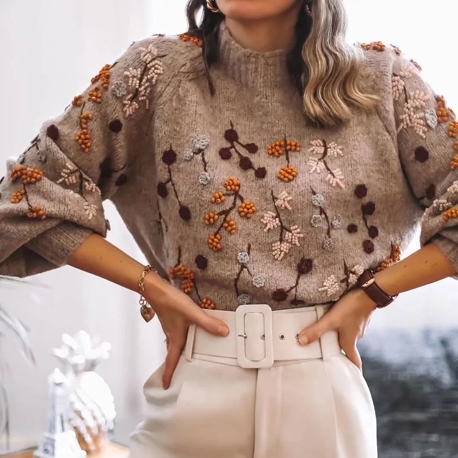 Boho Vintage Chic Knitted Sweater - Top Boho