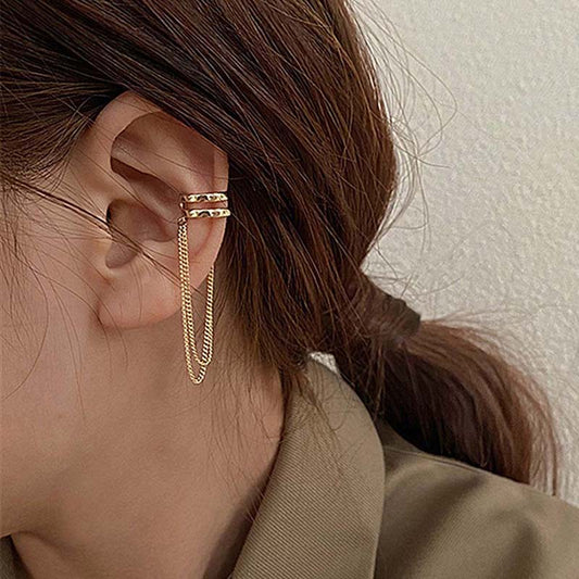 Boho Multilayer Long Tassel Ear Cuff - Top Boho