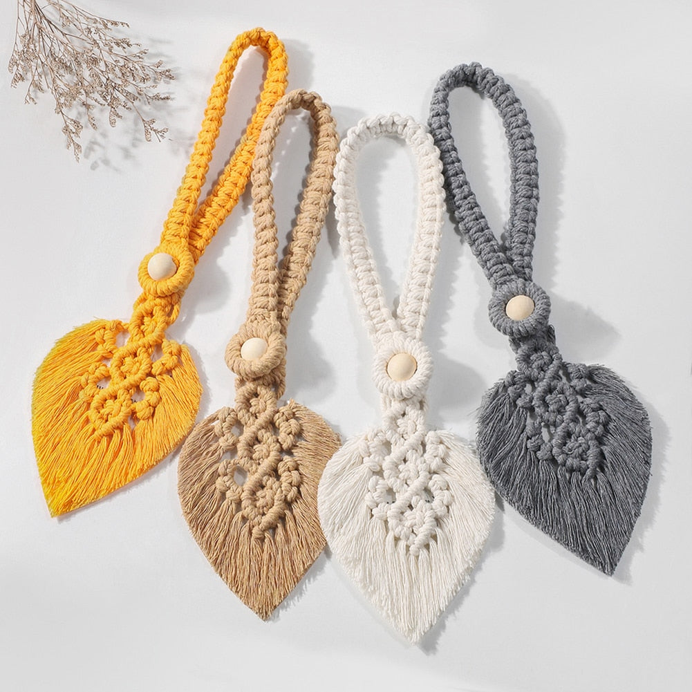 Boho Leaf Curtain Tieback - Top Boho