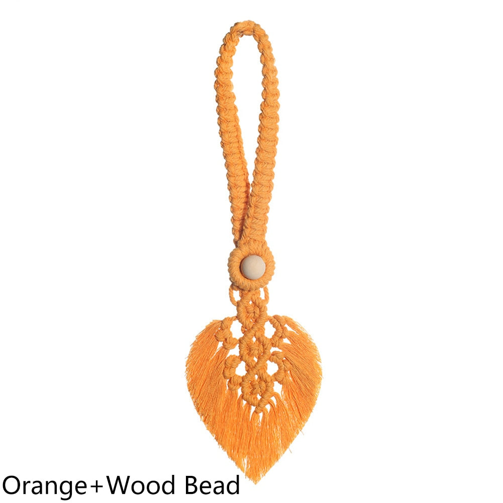 Boho Leaf Curtain Tieback - Top Boho