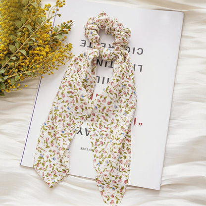 Boho Chic Ribbon Hair Scrunchies