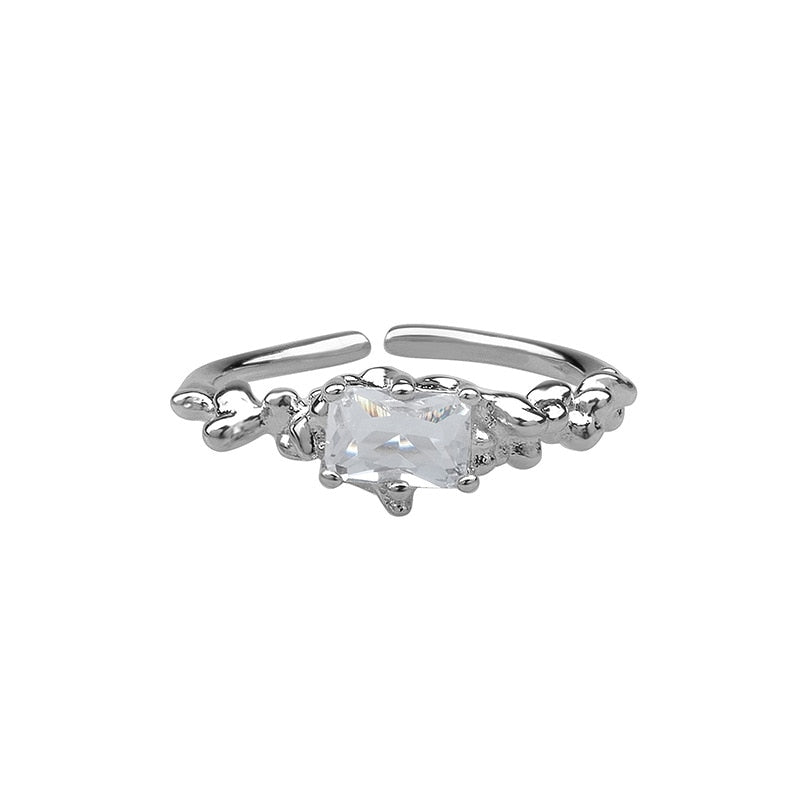 Opal Irregular Natural Stone Ring