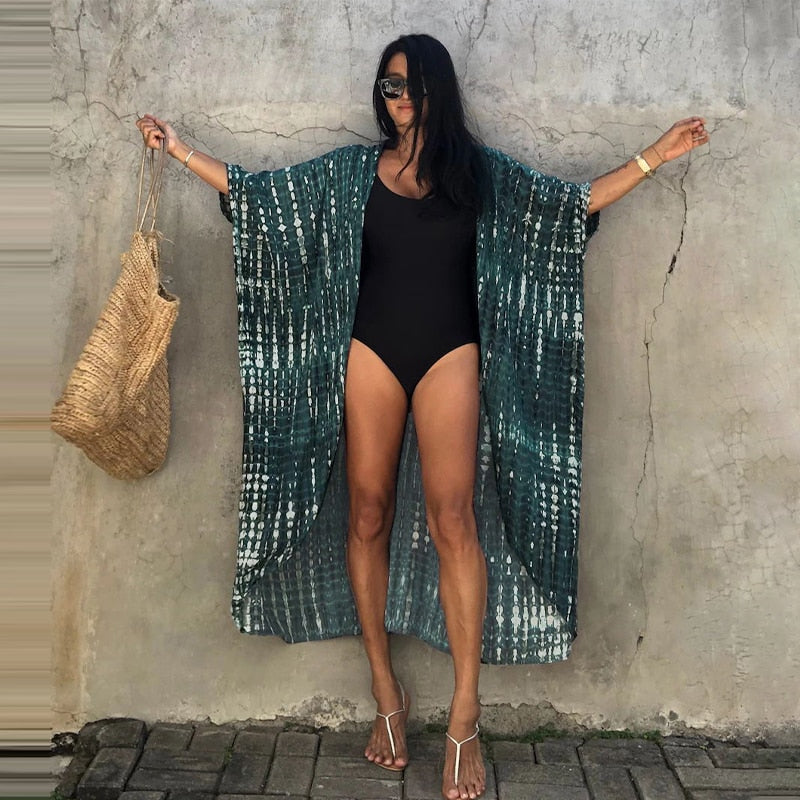 Embroidery Kaftan Boho Beach Tunic - Top Boho