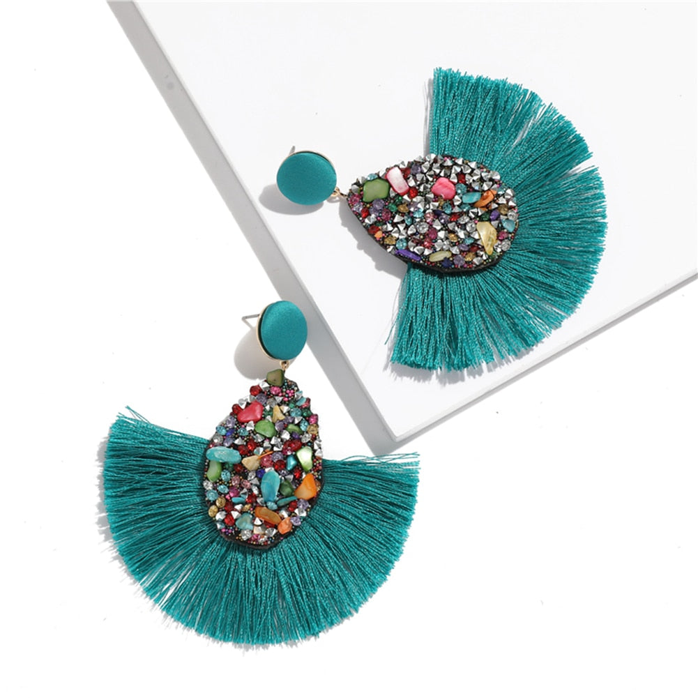 Bohemian Tassel Drop Earrings - Top Boho