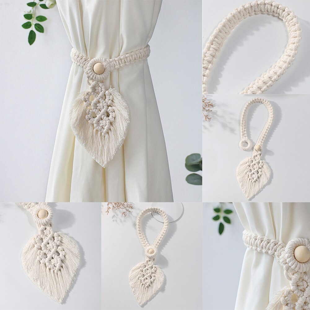Boho Leaf Curtain Tieback - Top Boho