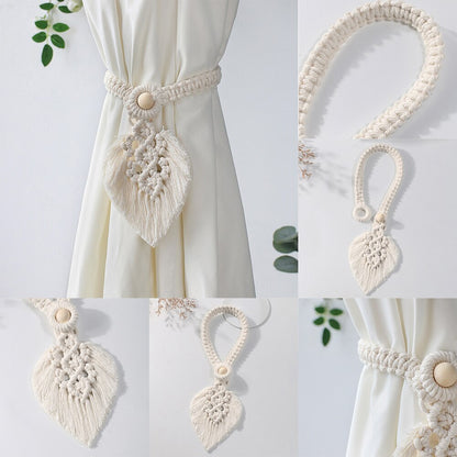 Boho Leaf Curtain Tieback - Top Boho