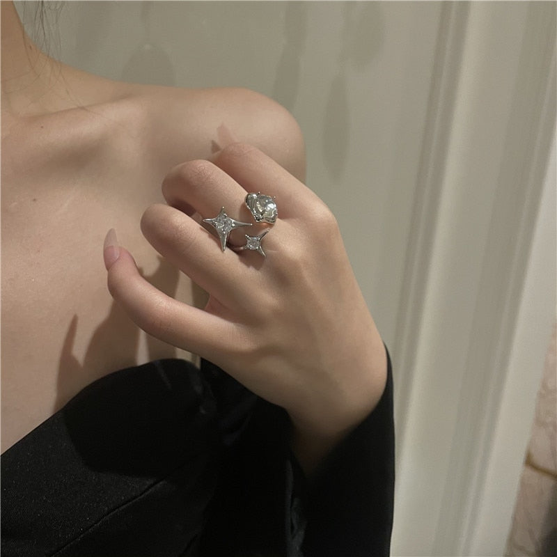 Opal Irregular Natural Stone Ring