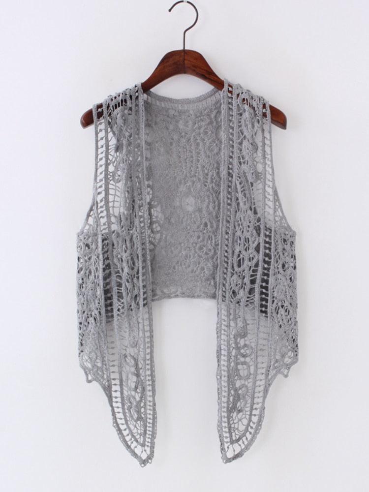 Boho Crochet Vest - Top Boho