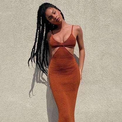 Boho Chic Hollow Out knitted Dress - Top Boho