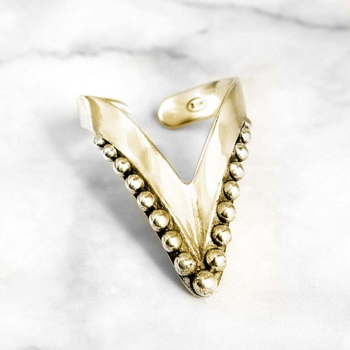 Vintage Bohemian Chevron Thumb Ring