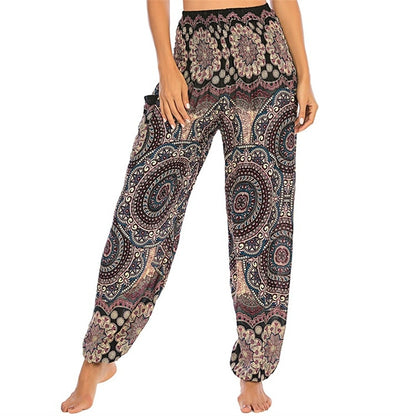 Boho Printed Harem Pants - Top Boho