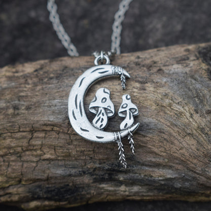Mushroom Planet Pendant Necklace - Top Boho