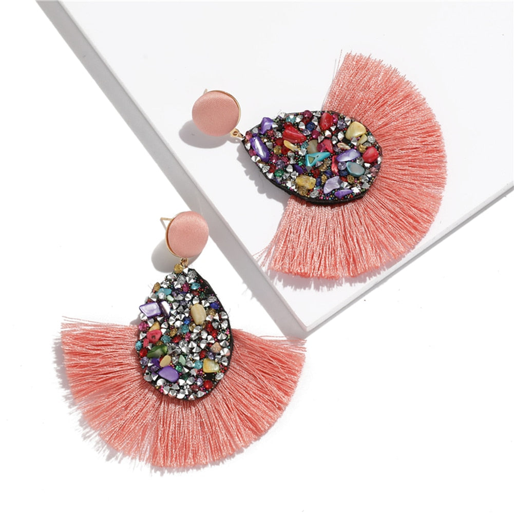 Bohemian Tassel Drop Earrings - Top Boho