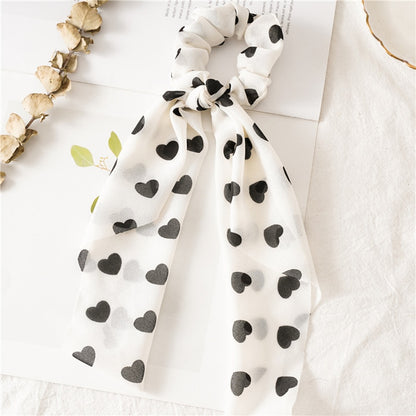 Boho Chic Ribbon Hair Scrunchies